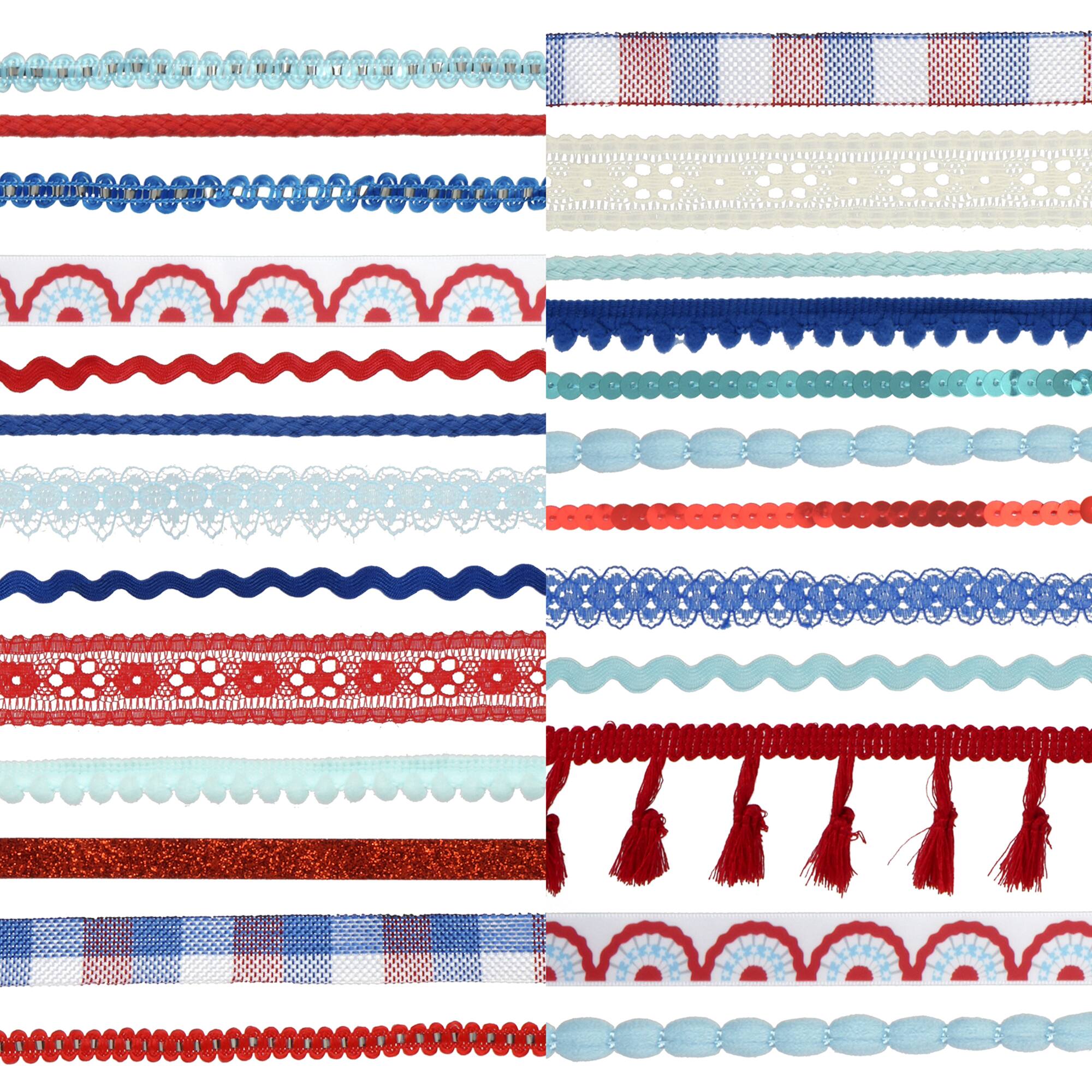 Red, White, & Blue Bunting Trim Bundle by Celebrate It™